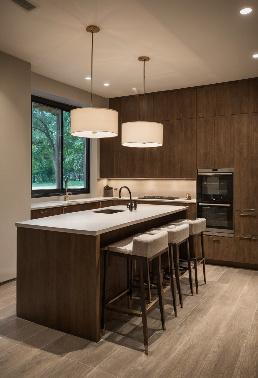 Which design stages and deliverables should an interior design proposal include shown in a luxury residential interior
